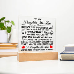 To My Daughter-in-Law Honor – Acrylic Square